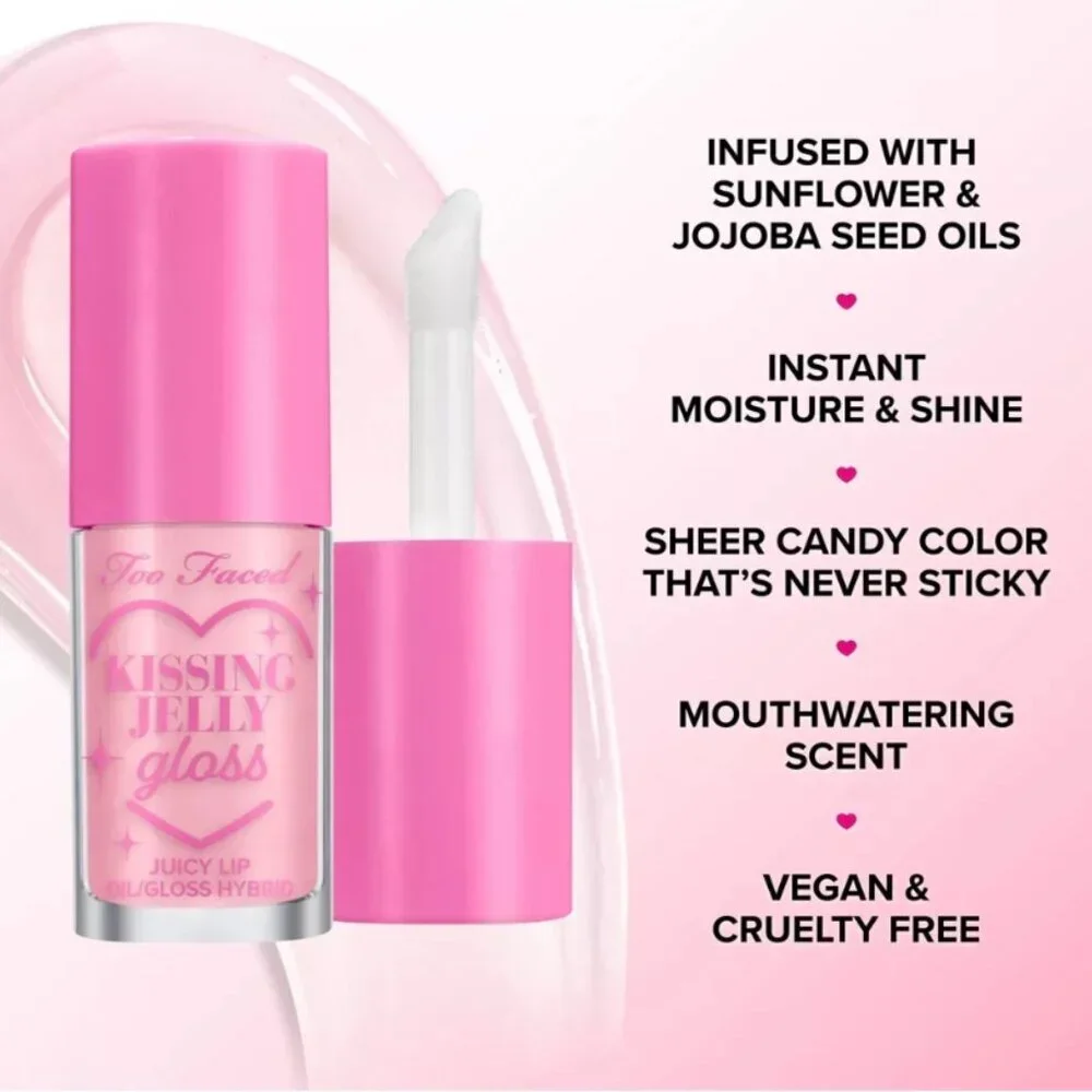 Too Faced Dream A Little Dream Set — Kissing Jelly + Cloud Crush — 0.32 oz — NWT